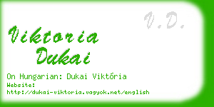 viktoria dukai business card